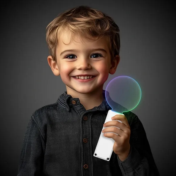 Clear circle wand with multi-colored LED lights... from ASI 42016 Brighter Promotions Inc