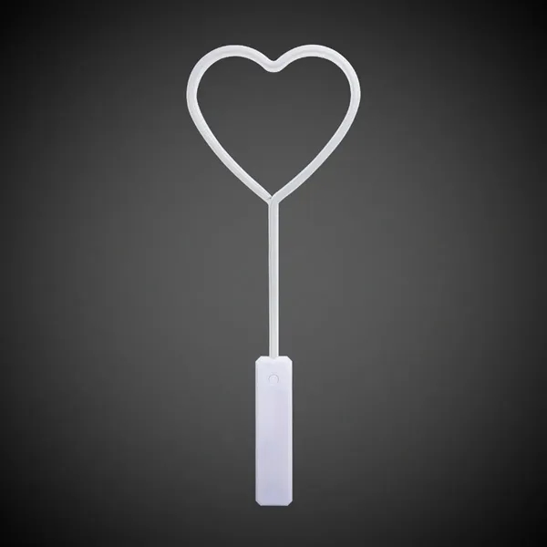 Red heart shaped neon wand with LED lights.... from ASI 42016 Brighter Promotions Inc