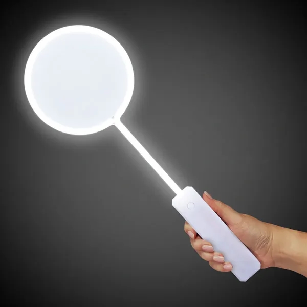 White circle wand with LED lights and 3 light functions.... from ASI 42016 Brighter Promotions Inc