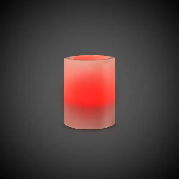 2 1/2" plastic votive candle with built-in multi-colored LED lights... from ASI 42016 Brighter Promotions Inc / Chemical Light™