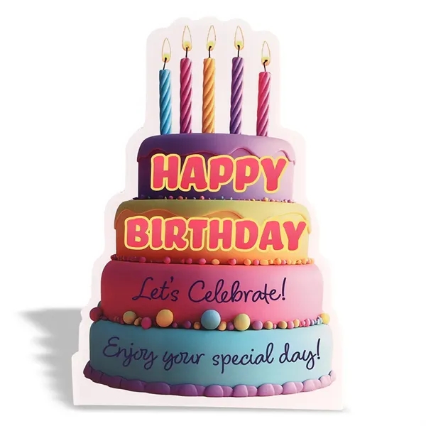 Custom cut from Corrugated Plastic. Durable corrugated plastic easel back.... from ASI 77280 Pepco Poms