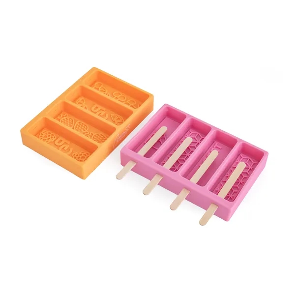 Choice of Black, Navy Blue, or Red Silicone Popsicle Mold with... from ASI 45657 Pop! Promos