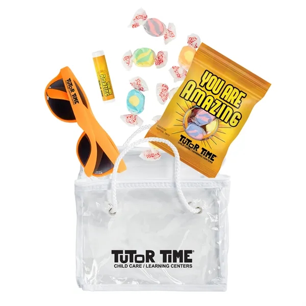 Sunglasses, Salt Water Taffy Digibag, Lip Balm in a clear Bag.... from ASI 44900 NC Custom (CI/Lanco) / Lanco