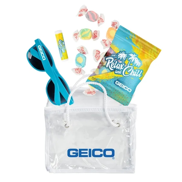 Sunglasses, Salt Water Taffy Digibag, Lip Balm in a clear Bag.... from ASI 44900 NC Custom (CI/Lanco) / Lanco