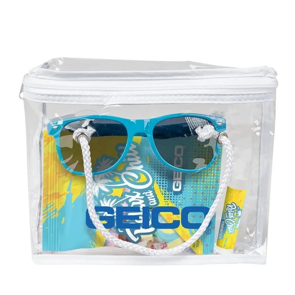 Sunglasses, Salt Water Taffy Digibag, Lip Balm in a clear Bag.... from ASI 44900 NC Custom (CI/Lanco) / Lanco