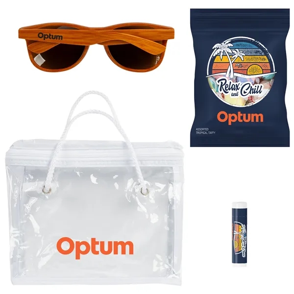 Sunglasses, Salt Water Taffy Digibag, Lip Balm in a clear Bag.... from ASI 44900 NC Custom (CI/Lanco) / Lanco