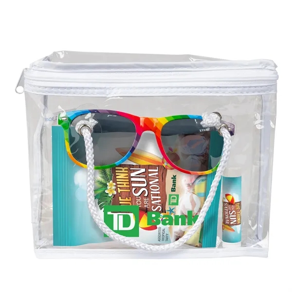 Sunglasses, Salt Water Taffy Digibag, Lip Balm in a clear Bag.... from ASI 44900 NC Custom (CI/Lanco) / Lanco