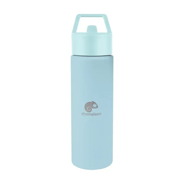 24 oz. recycled stainless steel bottle with lid and silicone straw.... from ASI 61125 Hit Promotional Products / Hit®