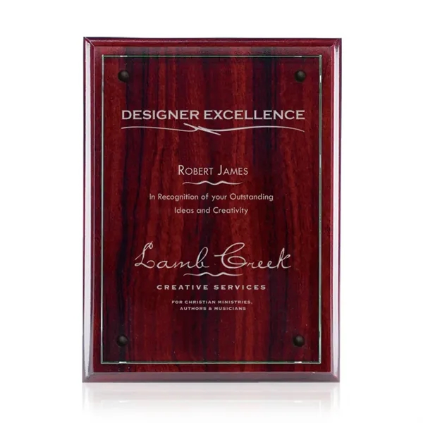 Plaque - Rosewood/Jade.... from ASI 84592 St Regis Group / Prestige Glass