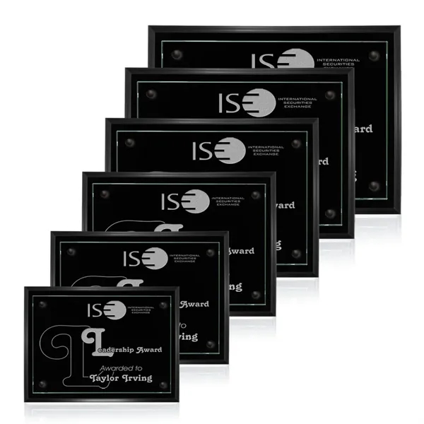 Plaque - Black/Jade.... from ASI 84592 St Regis Group / Prestige Glass