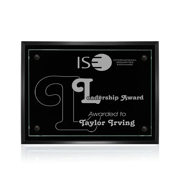 Plaque - Black/Jade.... from ASI 84592 St Regis Group / Prestige Glass