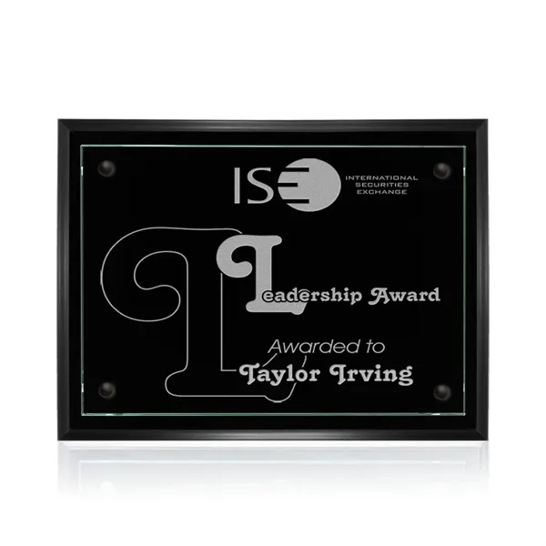 Plaque - Black/Jade.... from ASI 84592 St Regis Group / Prestige Glass