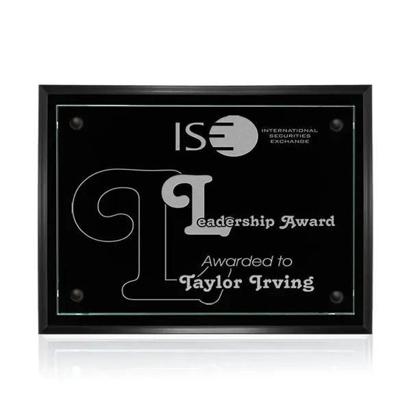 Plaque - Black/Jade.... from ASI 84592 St Regis Group / Prestige Glass
