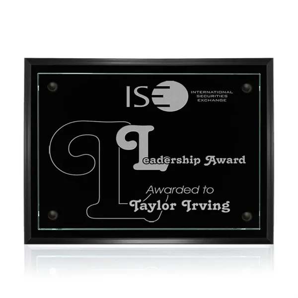 Plaque - Black/Jade.... from ASI 84592 St Regis Group / Prestige Glass