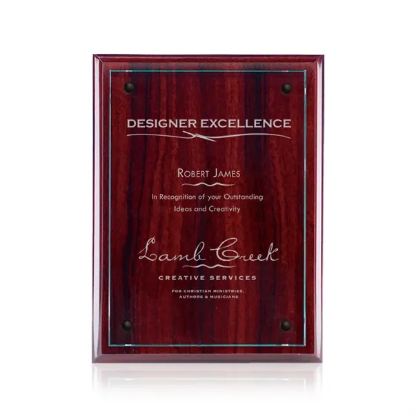 Plaque - Rosewood/Starfire.... from ASI 84592 St Regis Group / Prestige Glass