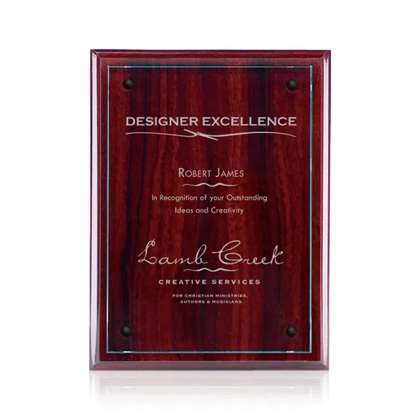 Plaque - Rosewood/Starfire.... from ASI 84592 St Regis Group / Prestige Glass