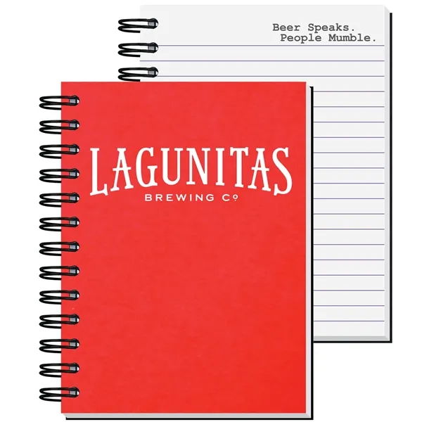 Journal with imprint on every sheet, recycled paper, and durable cover.... from ASI 50873 Drum-Line / Drum-line Inc