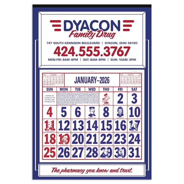 Apron Calendar... from ASI 40480 Koozie Group