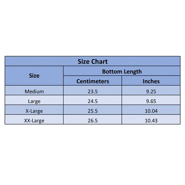 Neoprene shoe with dot grip slip resistant bottom decorated with direct... from ASI 90160 Suntex Industries