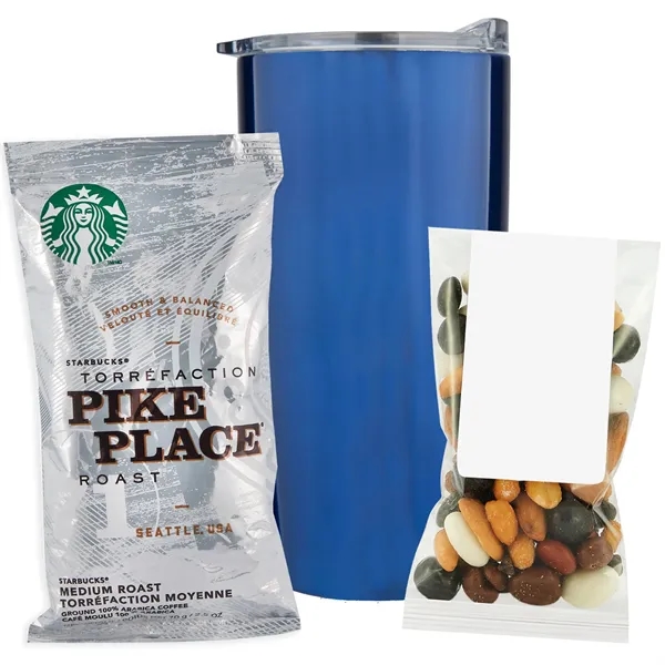 20 oz. Vacuum Insulated Dual Wall Straight Tumbler with Snack Pack... from ASI 71685 Midnite Snax® / Promo Revolution