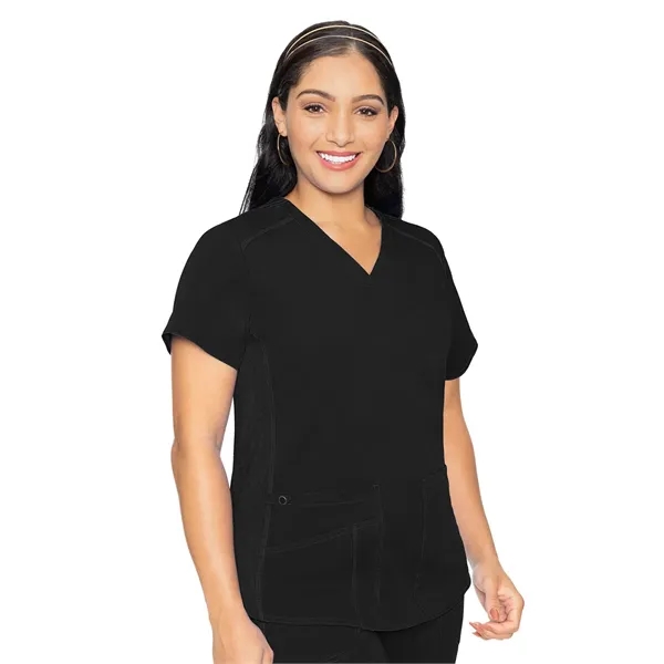 Med Couture Touch Women's V-Neck Shirttail Top... from ASI 86018 Scrub Authority
