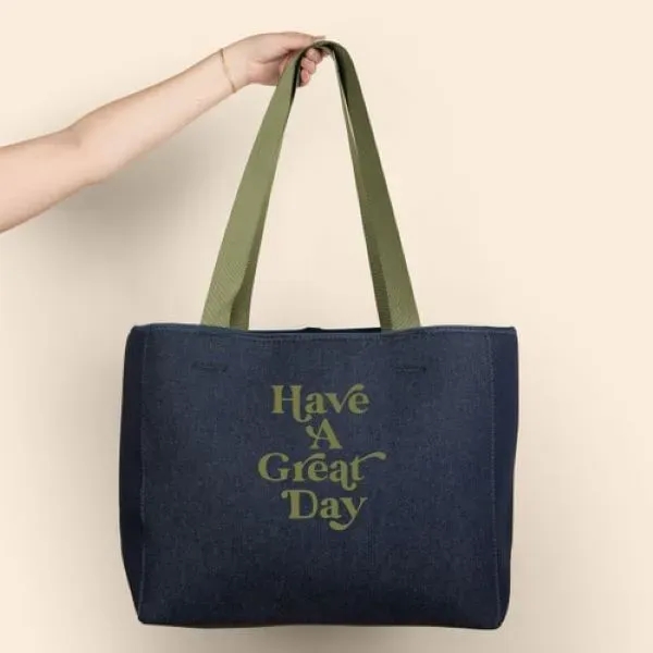 High-Quality Denim Neoprene Tote Bag... from ASI 74710 Numo / NUMO