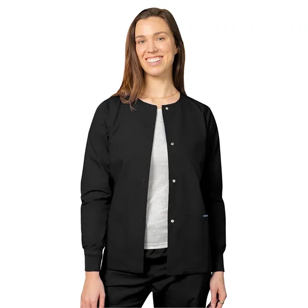 Adar Universal Women's Round Neck Warm-Up Jacket... from ASI 86018 Scrub Authority / Uniform Stores