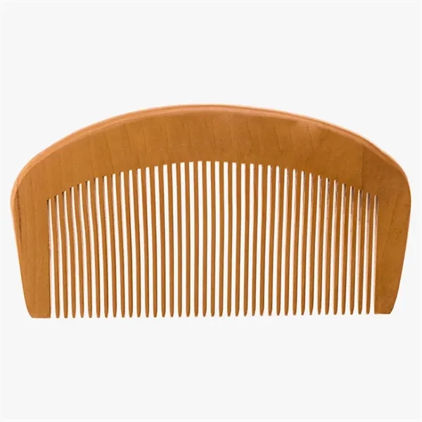 Handcrafted small wooden comb with fine teeth, curved top, and smooth... from ASI 73010 Natico Originals Inc