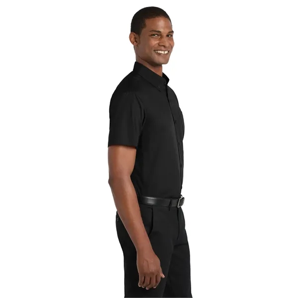 Port Authority Short Sleeve Carefree Poplin Shirt.... from ASI 84863 SanMar