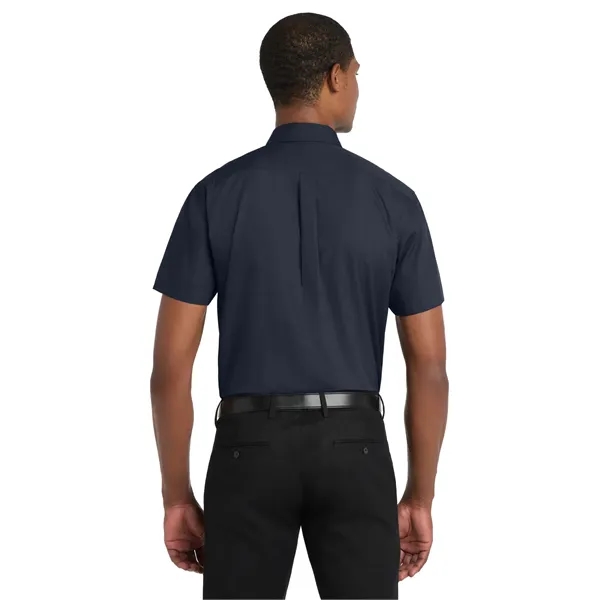Port Authority Short Sleeve Carefree Poplin Shirt.... from ASI 84863 SanMar