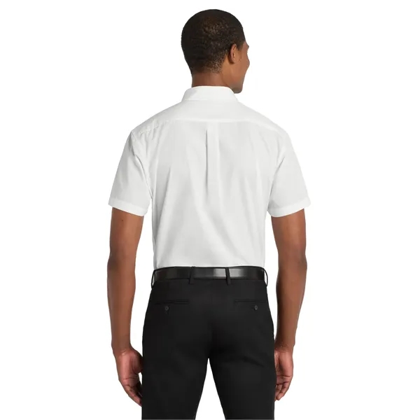 Port Authority Short Sleeve Carefree Poplin Shirt.... from ASI 84863 SanMar