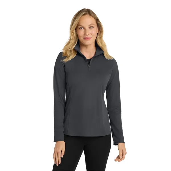 Port Authority Ladies Pinpoint Mesh 1/2-Zip .... from ASI 84863 SanMar