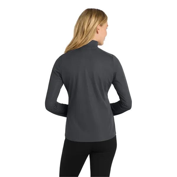 Port Authority Ladies Pinpoint Mesh 1/2-Zip .... from ASI 84863 SanMar