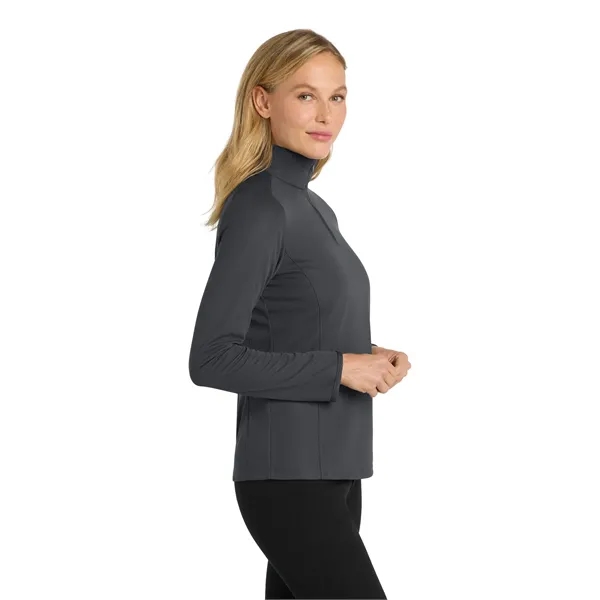 Port Authority Ladies Pinpoint Mesh 1/2-Zip .... from ASI 84863 SanMar
