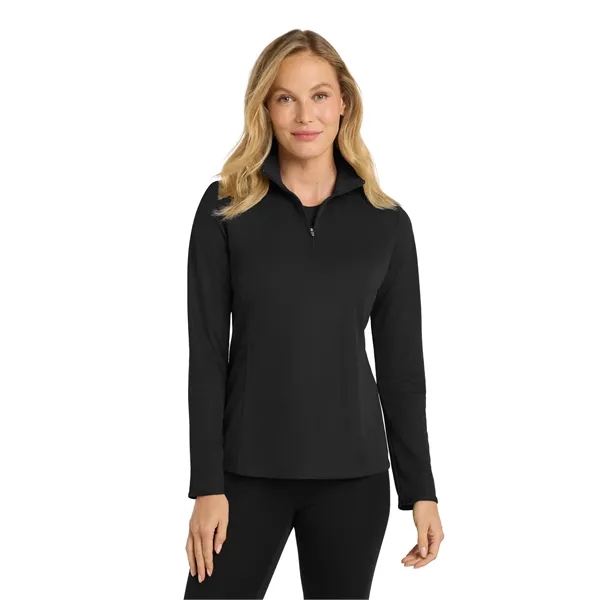 Port Authority Ladies Pinpoint Mesh 1/2-Zip .... from ASI 84863 SanMar