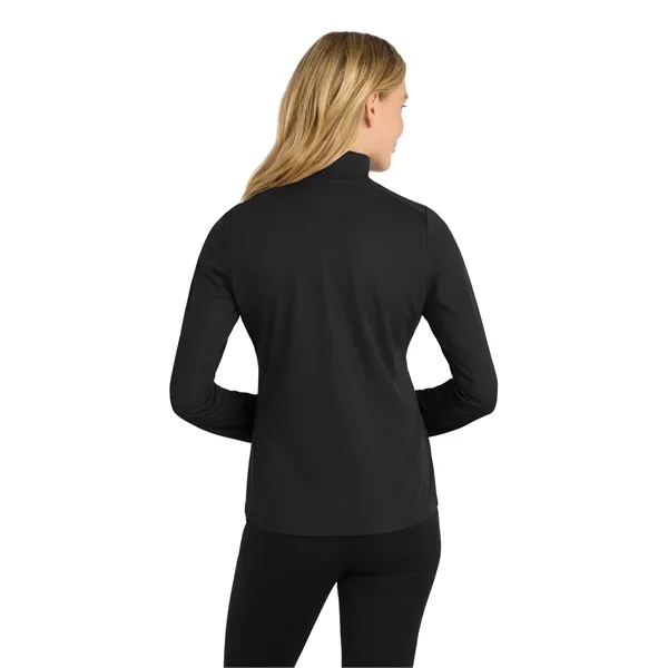 Port Authority Ladies Pinpoint Mesh 1/2-Zip .... from ASI 84863 SanMar