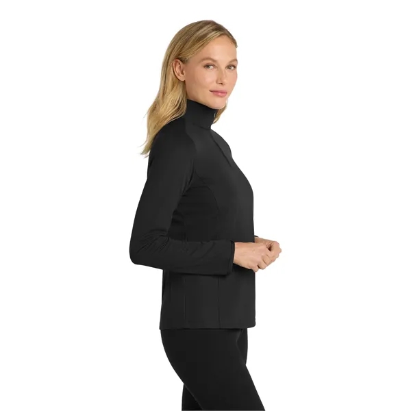 Port Authority Ladies Pinpoint Mesh 1/2-Zip .... from ASI 84863 SanMar