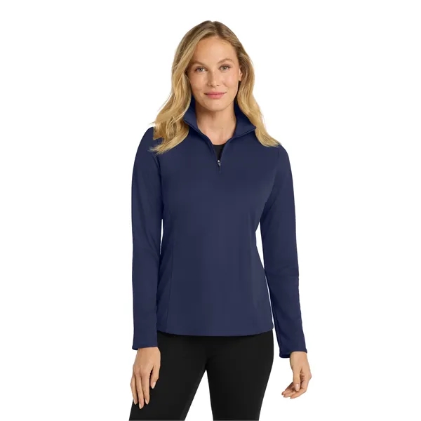 Port Authority Ladies Pinpoint Mesh 1/2-Zip .... from ASI 84863 SanMar
