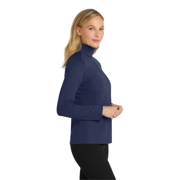 Port Authority Ladies Pinpoint Mesh 1/2-Zip .... from ASI 84863 SanMar