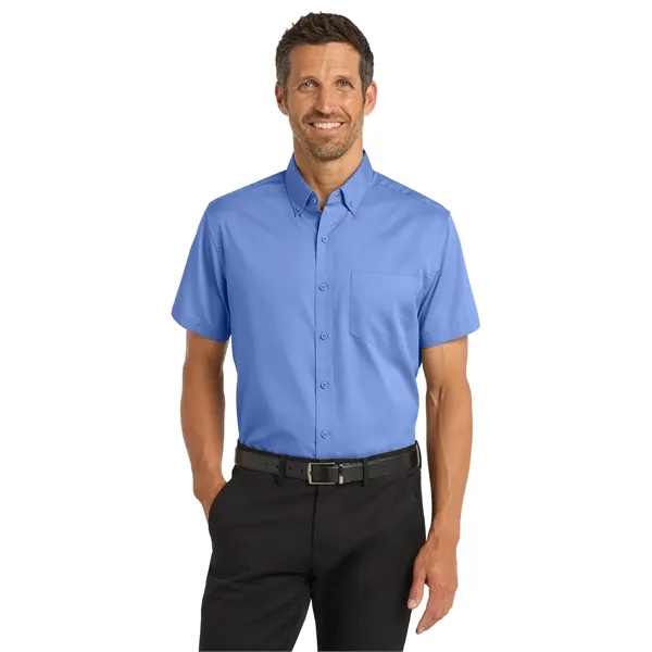 Port Authority Short Sleeve SuperPro Twill Shirt.... from ASI 84863 SanMar
