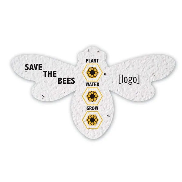 Seed Paper Shape Card, Droplet... from ASI 40646 Bloomin Promotions / Bloomin' Promotions™