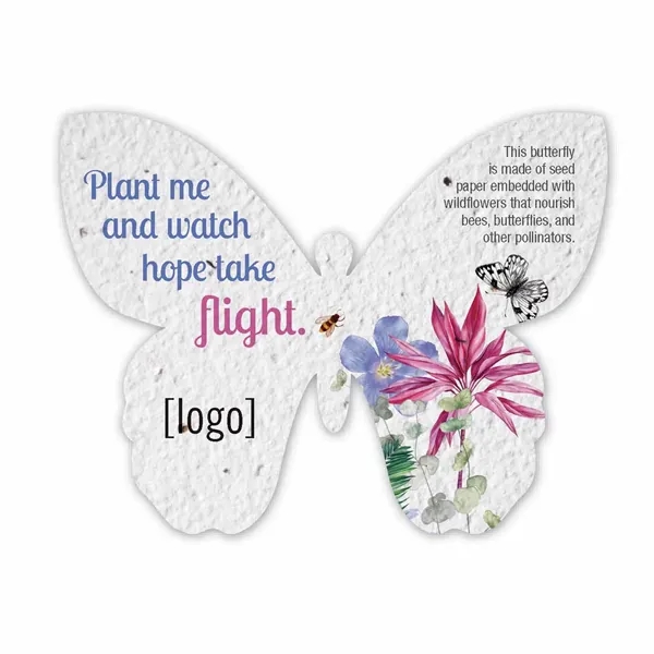 Printed Seed Paper Shape, butterfly... from ASI 40646 Bloomin Promotions / Bloomin' Promotions™