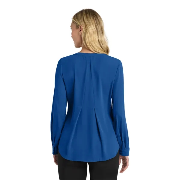 Port Authority Ladies Long Sleeve Button-Front Blouse.... from ASI 84863 SanMar