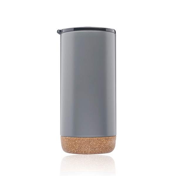 16 ounce stainless steel travel tumbler with cork bottom, powder finish... from ASI 39552 BEL Promo