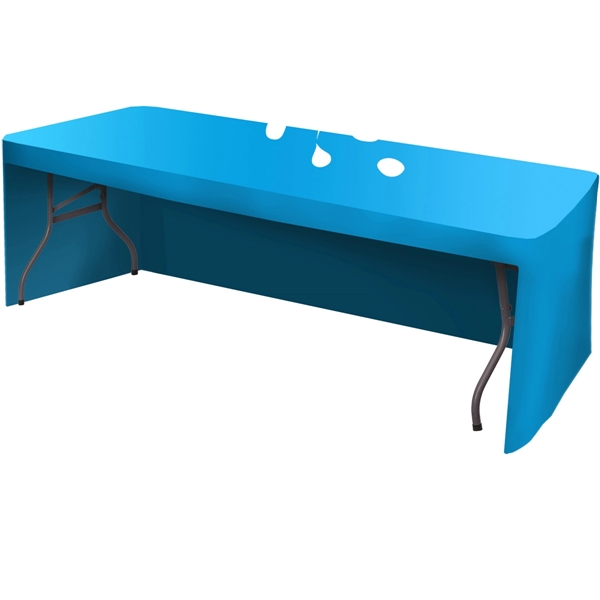 Fitted 3-sided 8' rPET polyester table cover.... from ASI 61966 HPG / Beacon Promotions
