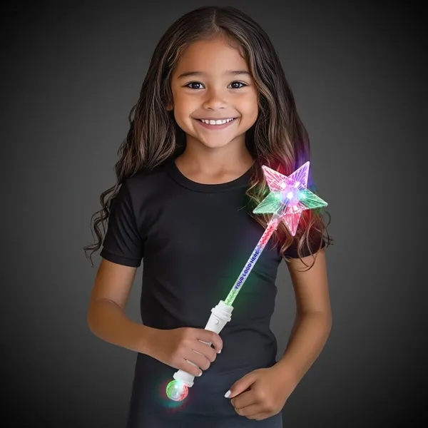 15" star shaped wand with multi-colored LED lights.... from ASI 42016 Brighter Promotions Inc