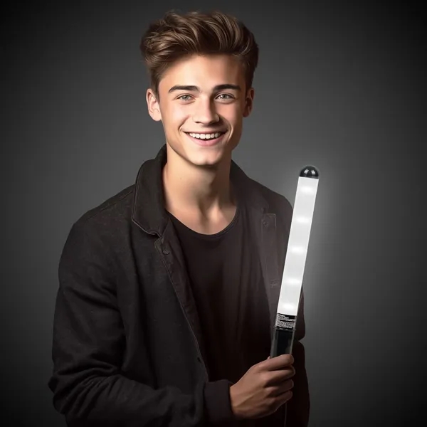 12" plastic wand with ultra-bright LED lights.... from ASI 42016 Brighter Promotions Inc