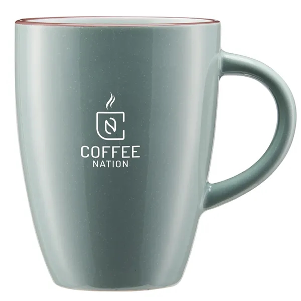 12 oz. ceramic stoneware mug with a lightly speckled design with... from ASI 52840 Evans Manufacturing