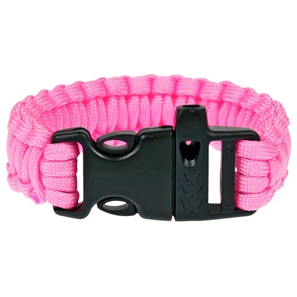 9.5" x 1" polyester paracord emergency bracelet with slide buckle and... from ASI 79370 ZZ DROPPED -The Premium Line / The Premium Line