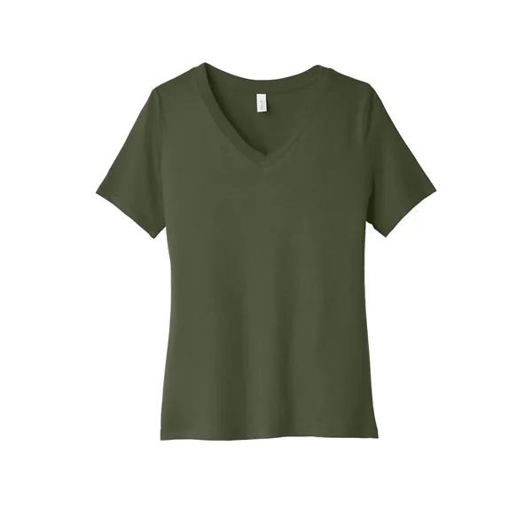 BELLA+CANVAS Women's Relaxed Jersey Short Sleeve V-Neck Tee.... from ASI 84863 SanMar